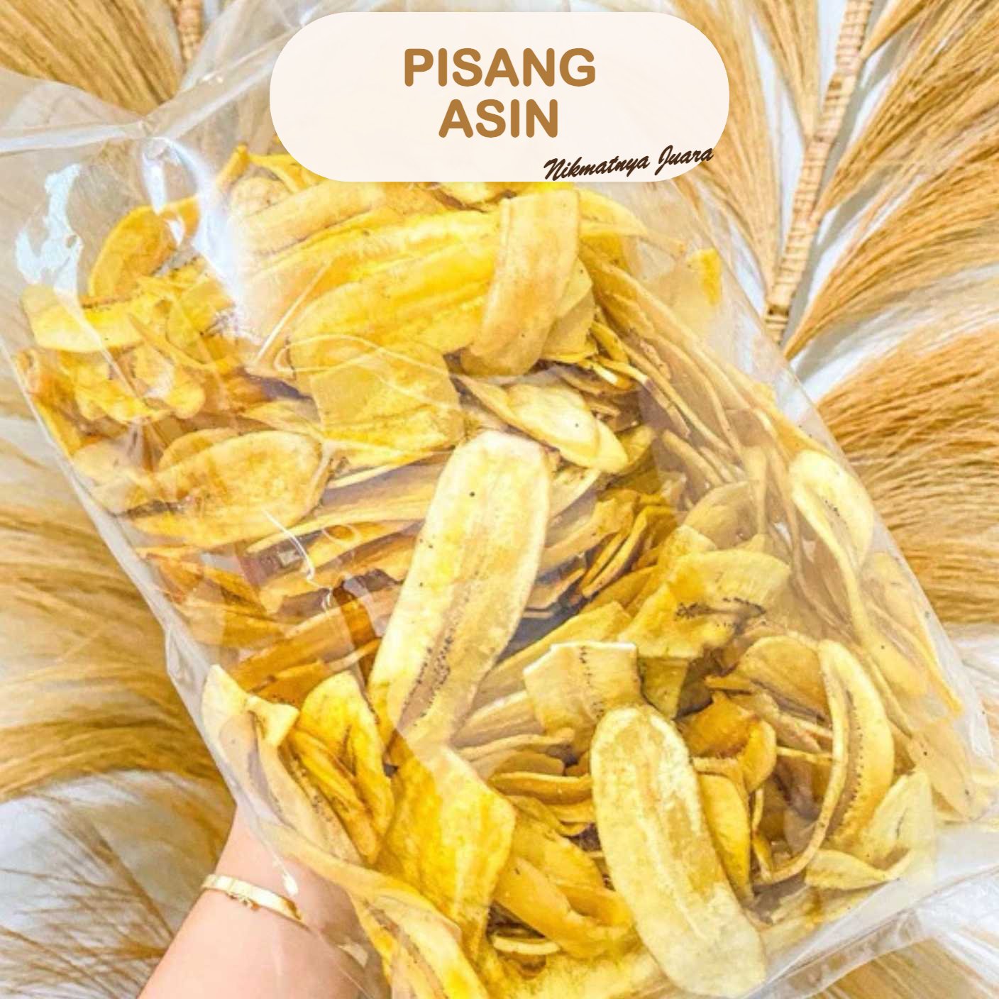 Keripik Pisang Asin Nafisa dalam kemasan, camilan renyah khas Singkawang