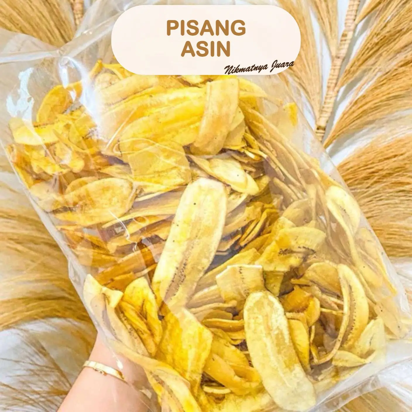Keripik Pisang Asin Nafisa dalam kemasan, camilan renyah khas Singkawang