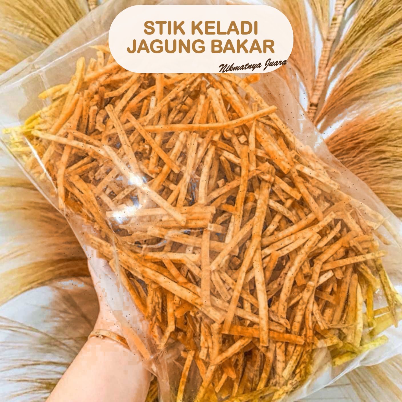 Keripik Stik Keladi Jagung Bakar Nafisa dalam kemasan, camilan renyah khas Singkawang