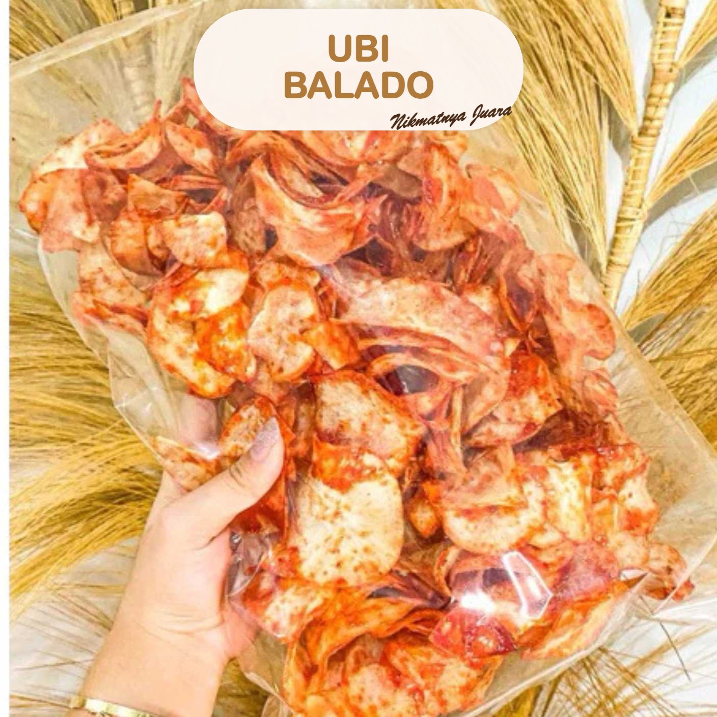 Keripik Ubi Balado Nafisa dalam kemasan, camilan renyah khas Singkawang